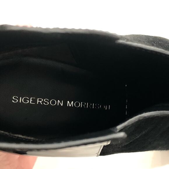 Sigerson Morrison Baladi Booties Heels Black Metallic - Picture 4 of 11